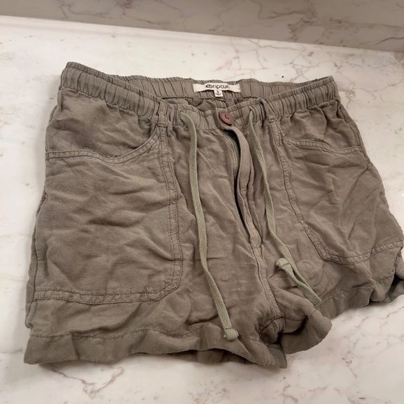 Rip Curl Olive Green Drawstring Shorts Size Small - Picture 2 of 9